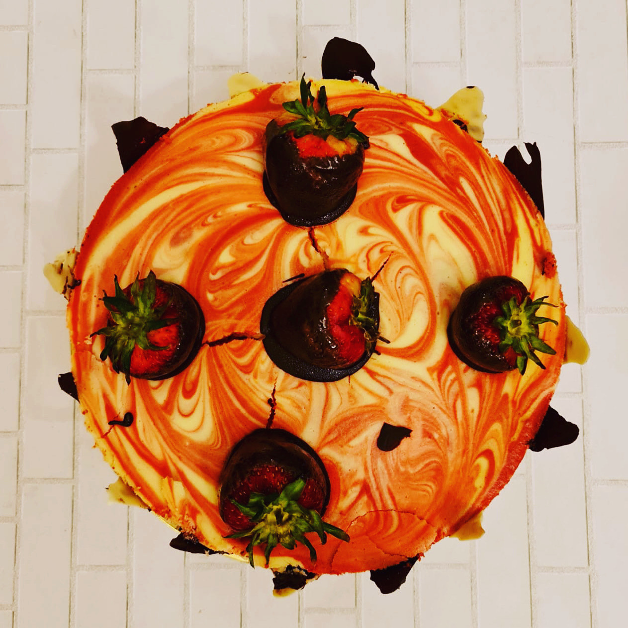Brownie Red velvet cheesecake