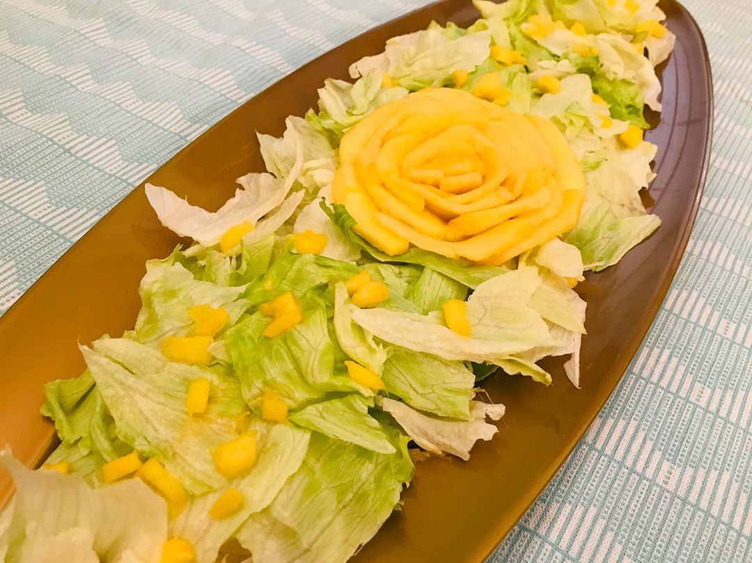 سلطة الخس و البطاطس ‍ - - - - - #طبخ #مطبخي #طبخ_بيت #بوفيهات #تقديمات #عزايم #اكلات_بيت #