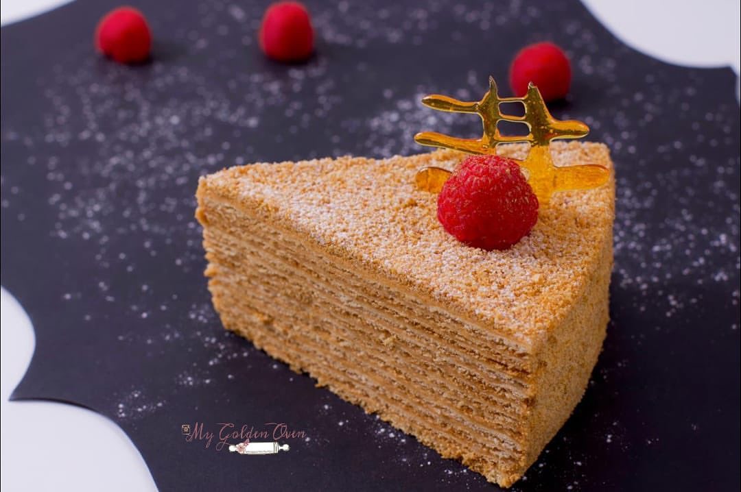 #كيك #كيكة_العسل_الروسية #كيكة_العسل #ضيافة #حلى #جدة #مخبوزات #cake #russian_honey_cake