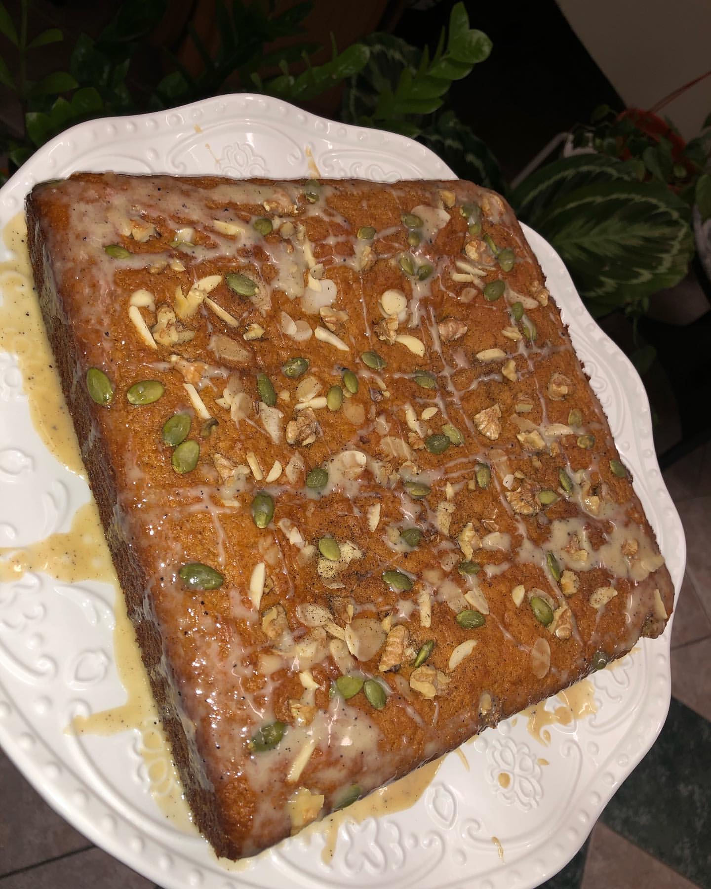 Pumpkin cake #cake #delicious