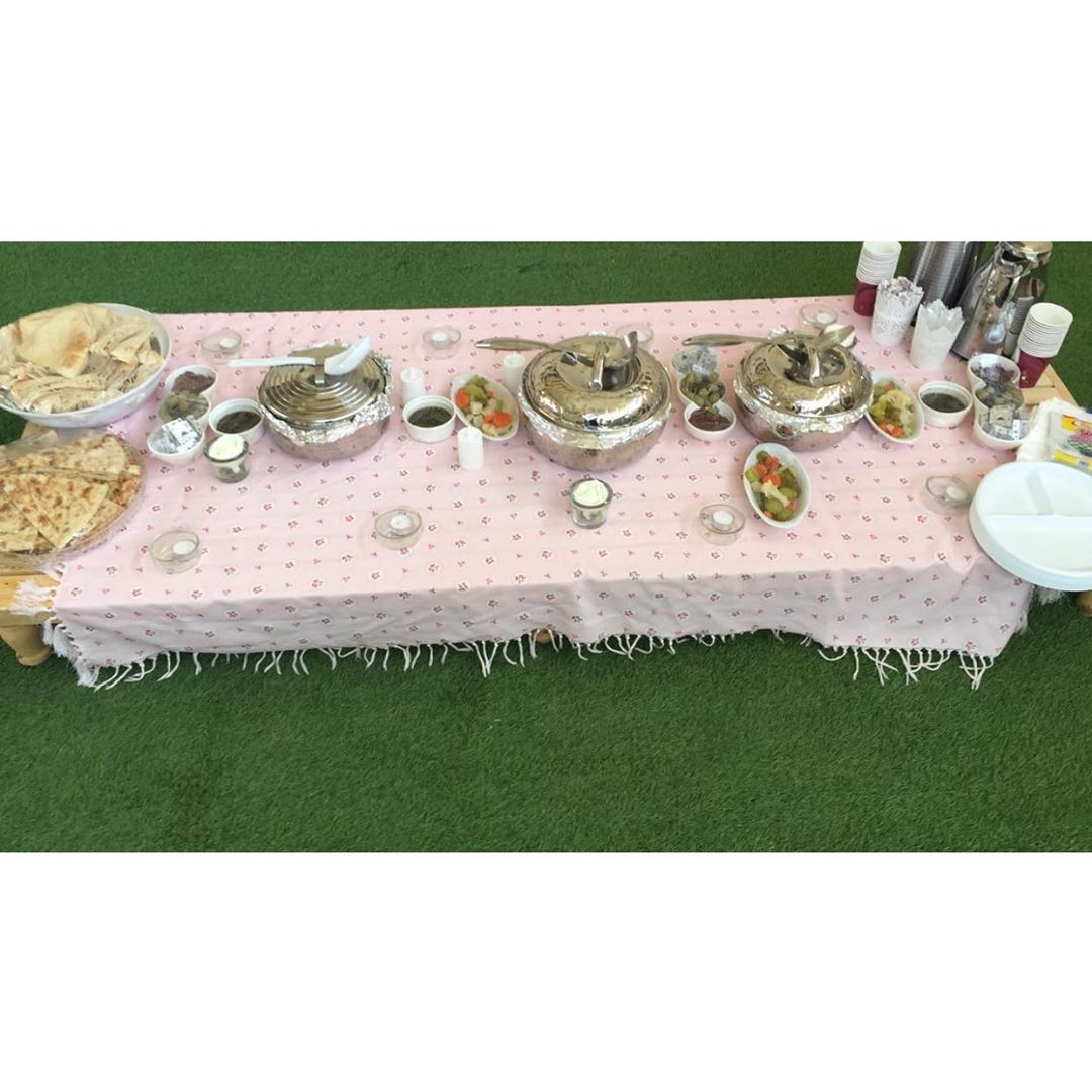 طلبية فطور في أكاديمية البرهان #كبيبة_حايل #ورق_عنب #فطور_صباحي #سخانات_بوفيه #فول#شكشوكة#
