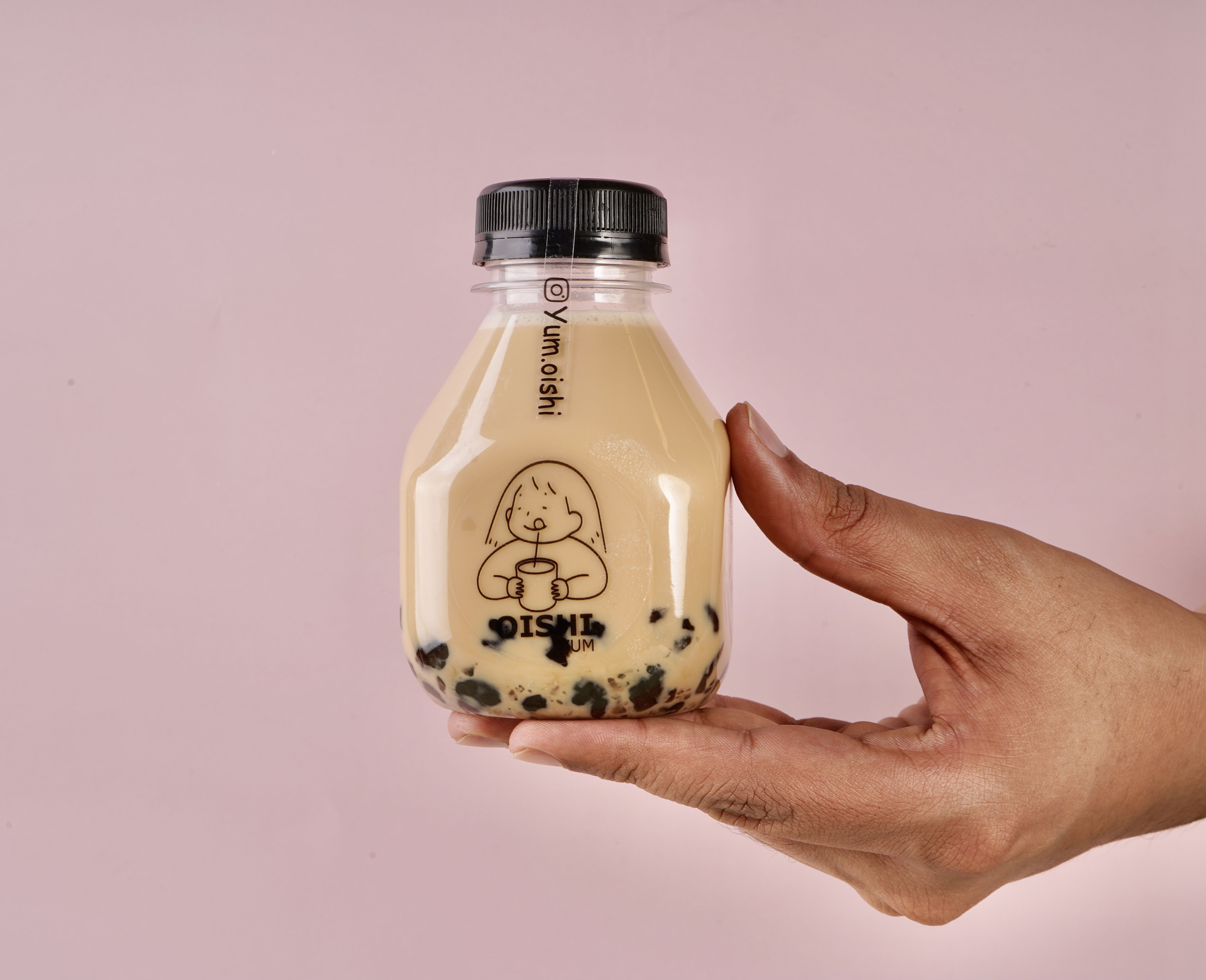 coffee bubble tea قهوة لذيذه مع التابيوكا المكرملة