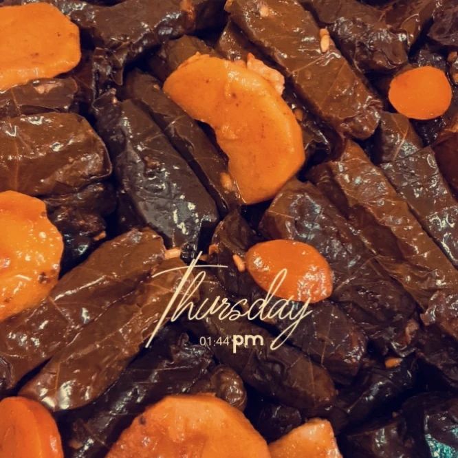 ورق عنب حامض بدبس رمان