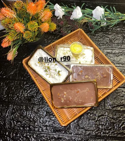 حلى بانواع مختلفة كيكة جالكسي كيكة زعفران كيكة كراميل كوكيز