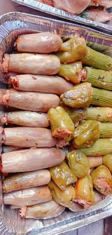 متاح وجبات كل يوم محاشى ممبار كوسا رز بالشعريه فراخ بالفرن بطريقه ام سليم الخاصه
