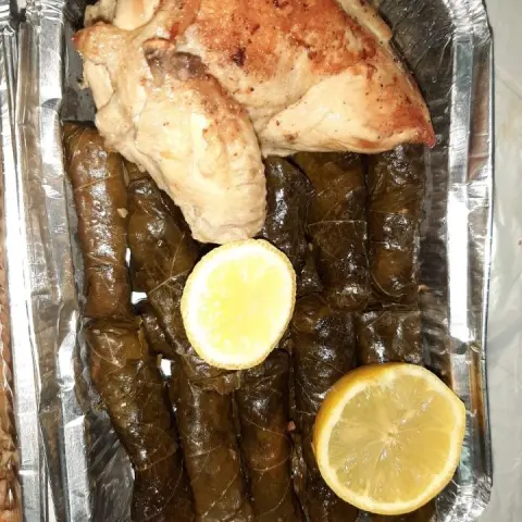 وجبه محشي مع ربع فرخه الوجبه 17 ريال