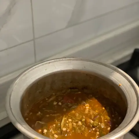 ايدام بامية بزيت السمسم😋