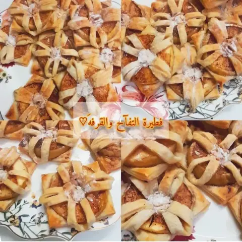 فطيرة التفاح بالقرفه