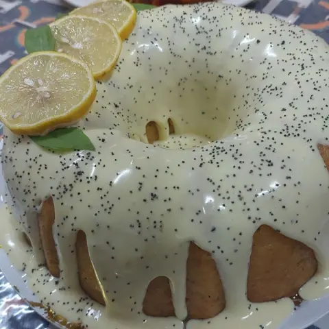 كيكة اليمون بعد المكياج😋