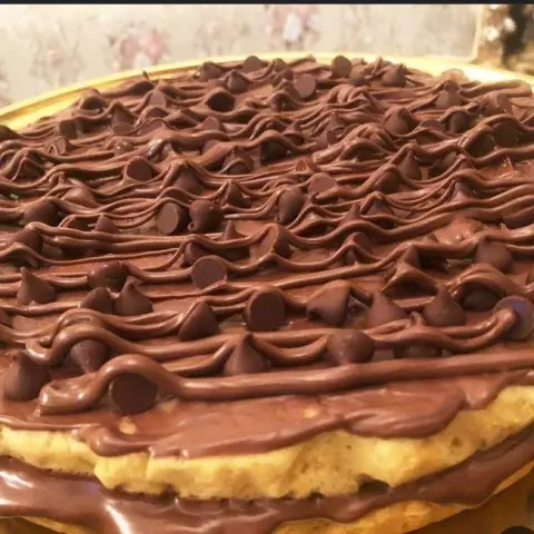 كيكة كوكيز طبقتين لذاذة