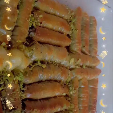 بقلاوة الفستق الحلبي😋