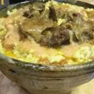 مفحس باللحمة مع السمن