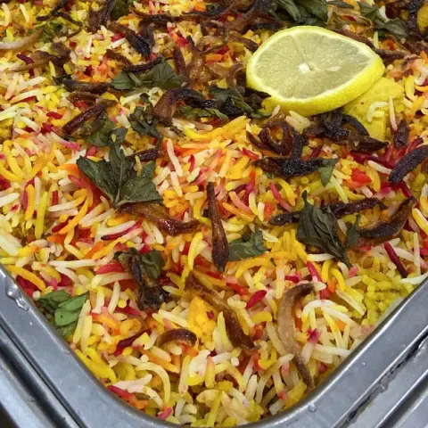 البرياني بالدجاج