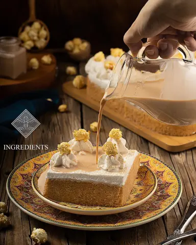 ألذ وأجمل كيكة كراميل ممكن تذوقها ❤️ متوفره الان للطلب المسبق من Ingredients Best Caramel Tres Leches cake available now for preorder ❤️ #carameltresleches #كيكه_الحليب #كيكة #كيكات #كيكه