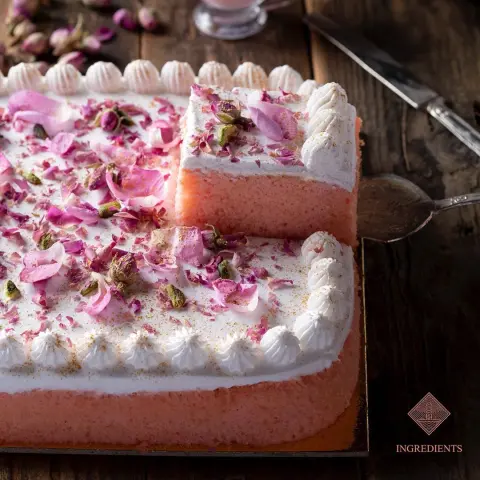 رمضانك ورد مع كيكة الورد Ramadan Kareem with our Rose Cake #كيكة_الورد #كيك #حلا #كافيهات_جدة #رمضان_2019 #rosecake #ramadan2019