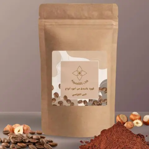 قهوتنا الفريدة المكونة من بن كولمبي عالي الجودة مع البندق اللذيذ. يعطي مزيجا من الطعم الرائع.تناولها في اي وقت من اليوم. الحجم والوزن 250 جرام