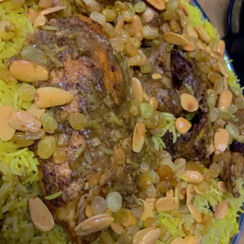 ضلعة خروف بالفرن وارز مبهر