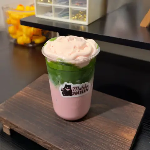 ماتشا فراولة 🍓✨