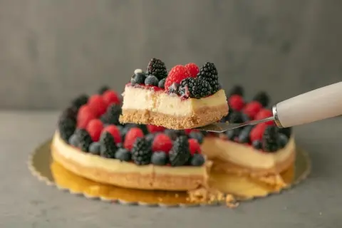 تشيزكيك بالفواكة - Fruits Cheesecake #تشيزكيك #لذيذ #فواكة #حلا #حلى #مناسبات #تشيز_كيك #حفلات