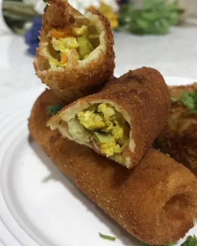 شاينيزرول #مالح#ناطع#مطبخي#حب# Salty#Chinese rolls #home made