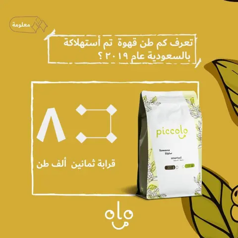 . . قرابة ثمانين ألف طن من البن تم استهلاكة في السعودية عام ٢٠١٩ . . كم تتوقعون تنتج بيكولو يومياً . . #بيكولو #محمصة #قهوة #الحجر_الصحي