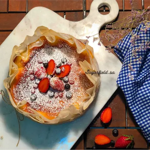 Good morning delicious سان سيبستيان بقَوام وطعم اصلي متوفرة بحجم 17سم (الوسط) تكفي 5-7 اشخاص 20سم (الكبير) تكفي 7-9 اشخاص 24سم(الكبير جداً) تكفي 9-12 اشخاص *للطلب عن طريق الرابط بالبايو* San Sebastian cheesecake *To order, link on the bio* #sansebastiancheesecake