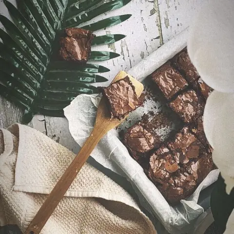 Double chocolate brownies