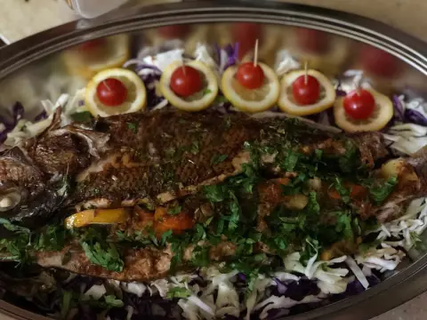 سمكه محشيه بطريقة الجوري #مخيمات_المزاحميه #طلبية_زبونه #طلبيه #معجنات #فطائر #مشاءالله #صيادية#مطاعم#السعودية #طبخ #مطبخ#مطاعم_الرياض #محاشي #طباخات_المزاحميه #بطاطس #بطاطس_جبن #تبوله#سلطات #شمندر #ورق_عنب_بدبس_الرمان #ورق_عنب #جريش #استراحات_الرياض #الرياض #عروض #معروف #حلويات #المزاحميه#الرياض#الثمامه