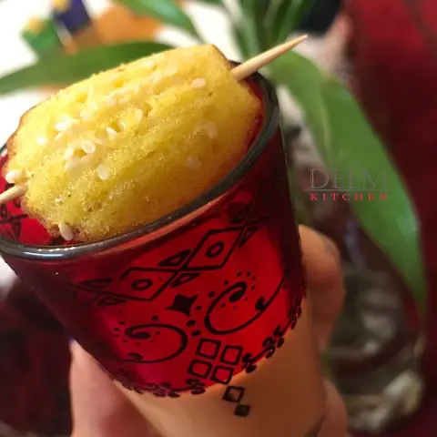 " كرك مع ميني قرص عقيلي بالهيل والزعفران "