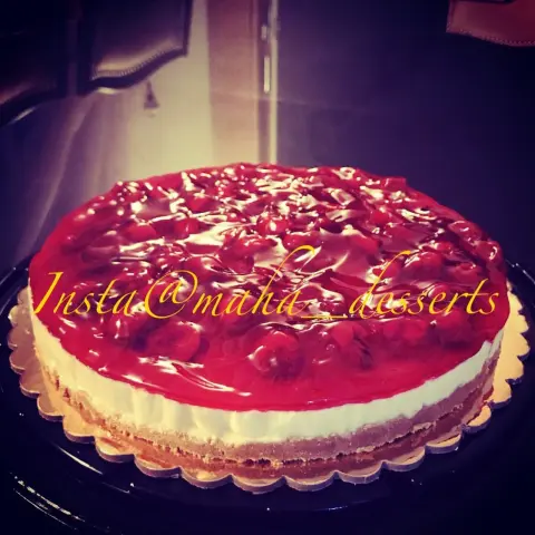 تشيزكيك التوت❤️#cheesecake #تشيزكيك #تشيز_كيك_بارد