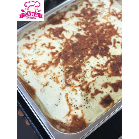 طلبية "#مكرونه_بشاميل" عليهم بالعافية❤️ #مكرونة #مكرونه #مكرونة_بشاميل #مكرونه_بشاميل #بشاميل #باستا #صياني_ساره #sara_kitchen5