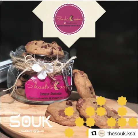 #Repost ・・・ اطعم كوكيز تلاقوه في السوق #cookies #yummy #Jeddah#thesouk#event