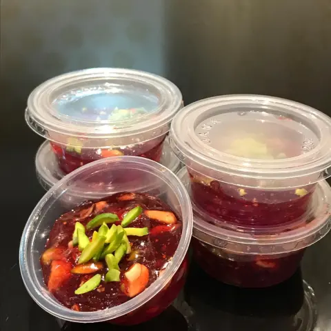 حلوى بحرينية بالزعفران و المكسرات .