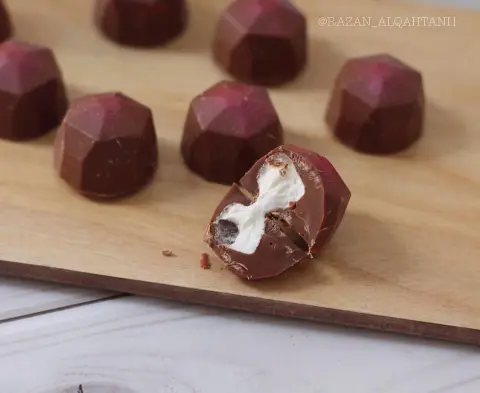 شوكولاته بلجيكية بحشوة المارشميللو معشوق الكل