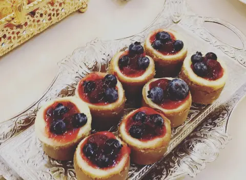 ميني تشيز كيك لطلب التواصل دايركت #حلويات #حلا #افنان_الباتل #توب_١٠٠_توب