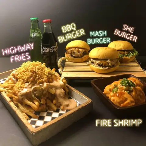 Treat yourself to the best burger in town, right here at ☄ .