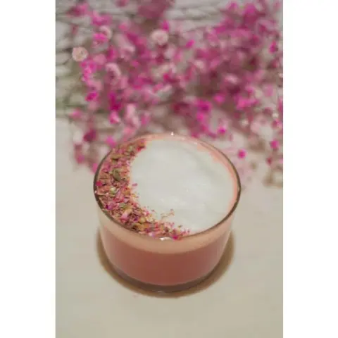 The new flavor Now it’s available ROSE LATTE
