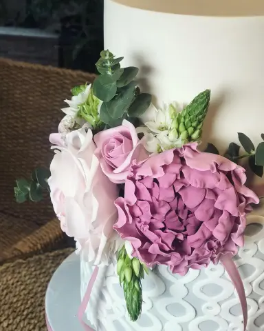 Part 3 ورد سكر #cake #design #french #pastry