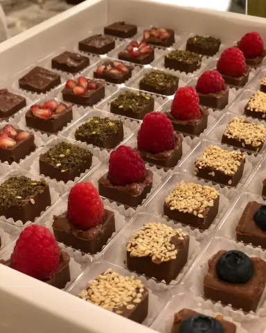 مكعبات الشوكولاتة بنكهات مميزة.. #روثانة_سويتس #الدمام#الخبر#الظهران #حلا#ضيافة #تقديمات#شوكولاتة