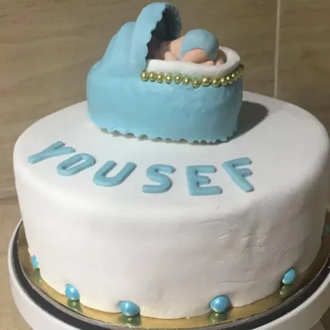 Baby boy cake #كيك #cake #baby #بيبي #riyadh #الرياض