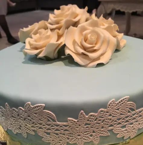 Chocolate lace cake #cake #lace #كيك #الرياض #riyadh