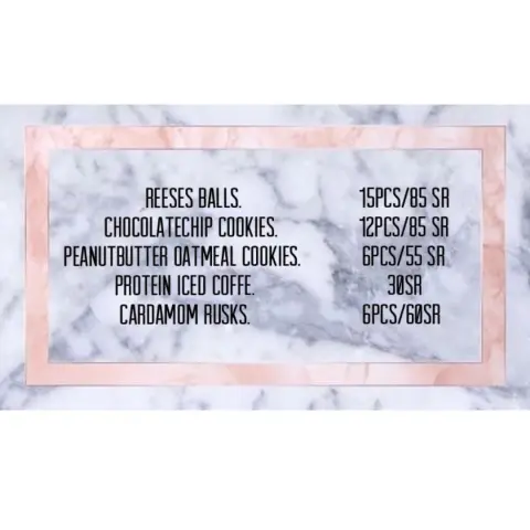 Our menu✨