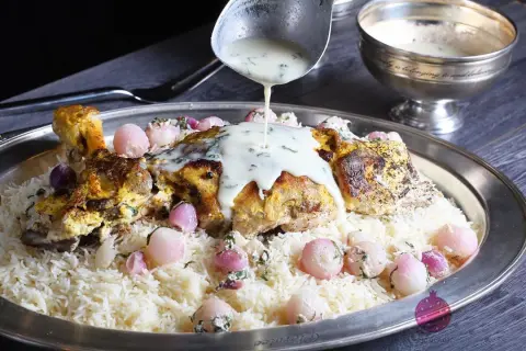 جديد رمان و ورد .. خروف باللبن مع رز باللبن