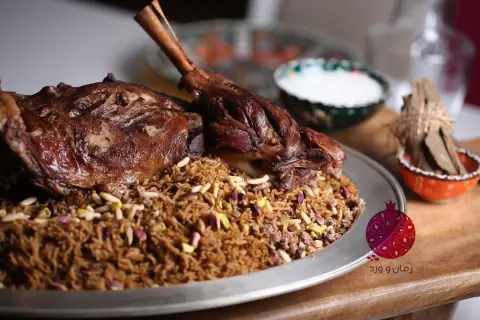 خروف القرفه مع رز الخلطه