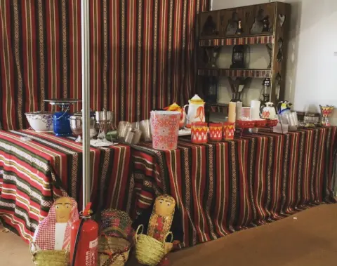 ركن طبخ ام طريف بالركن السعودي بالقريه العالميه بالجنادريه