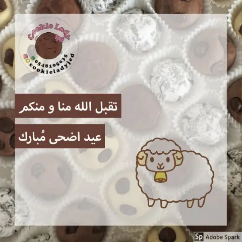 كوكي ليدي يهنئكم بقدوم عيدالاضحى المبارك و كل عام و انتم بخير ❤️