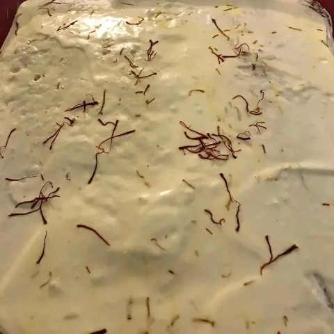 جديدنا كيكة الحليب بالزعفران