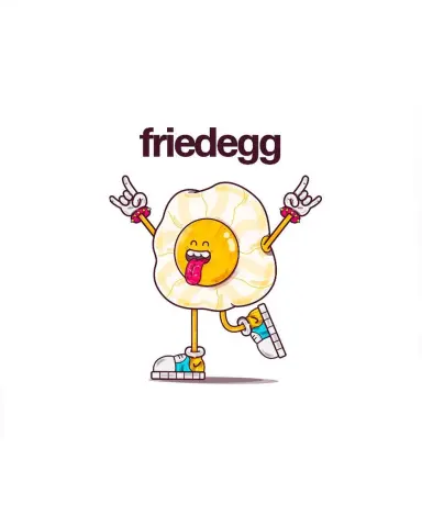 difference between friday and fried eggs. Friday comes at the end of the week, whereas a fried egg comes out of a chicken