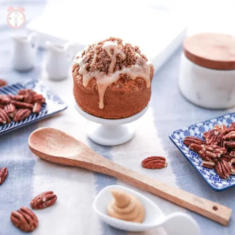 كيكة البيكان متوفرة بالحجم الصغير كمان تكفي شخصين-٤ أشخاص #icecreamoclock #jeddah #cake #fridayvibes