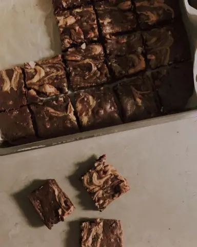 Keto salted peanut better brownies
